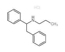 Benzeneethanamine, alpha-phenyl-N-propyl-, hydrochloride (9CI)结构式