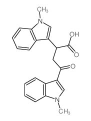 2,4-bis(1-methylindol-3-yl)-4-oxo-butanoic acid Structure