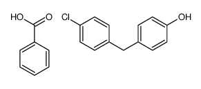 benzoic acid,4-[(4-chlorophenyl)methyl]phenol结构式