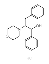 4-Morpholineethanol,a-phenyl-b-(phenylmethyl)-, hydrochloride (1:1) structure