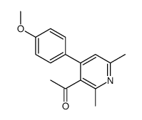 1-[4-(4-methoxyphenyl)-2,6-dimethylpyridin-3-yl]ethanone结构式
