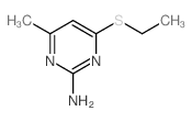 4-ethylsulfanyl-6-methyl-pyrimidin-2-amine structure