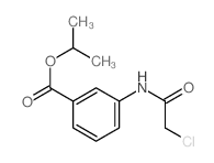 Benzoic acid,3-[(2-chloroacetyl)amino]-, 1-methylethyl ester结构式
