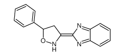 3-(benzimidazol-2-ylidene)-5-phenyl-1,2-oxazolidine结构式