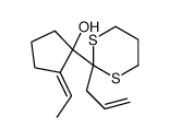 2-ethylidene-1-(2-prop-2-enyl-1,3-dithian-2-yl)cyclopentan-1-ol Structure