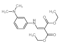 diethyl 2-[[(3-dimethylaminophenyl)amino]methylidene]propanedioate Structure