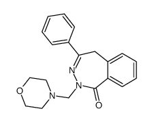 2-morpholin-4-ylmethyl-4-phenyl-2,5-dihydro-benzo[d][1,2]diazepin-1-one结构式