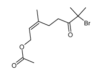 (Z)-7-bromo-3,7-dimethyl-6-oxooct-2-en-1-yl acetate Structure