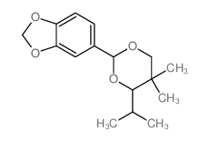 1,3-Benzodioxole,5-[5,5-dimethyl-4-(1-methylethyl)-1,3-dioxan-2-yl]- structure