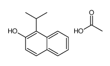acetic acid,1-propan-2-ylnaphthalen-2-ol结构式