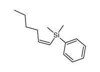 (Z)-1-(dimethyl(phenyl)silyl)-1-hexene Structure