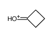cyclobutanone, protonated form Structure