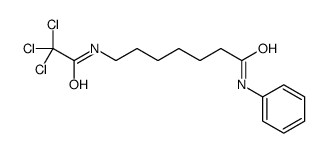 N-phenyl-7-[(2,2,2-trichloroacetyl)amino]heptanamide结构式