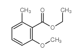 2-甲氧基-6-甲基苯甲酸乙酯结构式