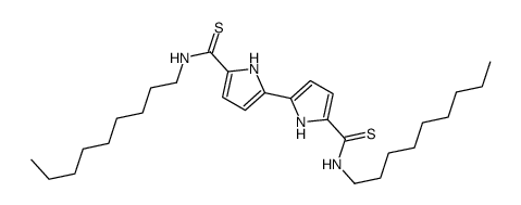 N-nonyl-5-[5-(nonylcarbamothioyl)-1H-pyrrol-2-yl]-1H-pyrrole-2-carbothioamide Structure