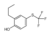 2-propyl-4-(trifluoromethylsulfanyl)phenol Structure