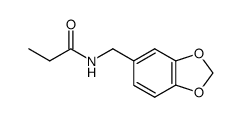 N-(benzo[d][1,3]dioxol-5-ylmethyl)propionamide结构式
