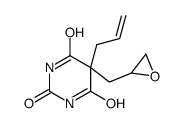 5-(oxiran-2-ylmethyl)-5-prop-2-enyl-1,3-diazinane-2,4,6-trione结构式