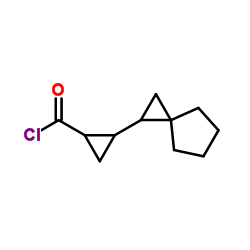 Cyclopropanecarbonyl chloride, 2-spiro[2.4]hept-1-yl- (9CI) Structure