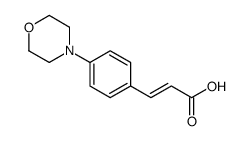 3-(4-morpholin-4-ylphenyl)prop-2-enoic acid结构式