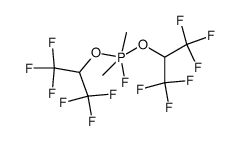 fluorobis((1,1,1,3,3,3-hexafluoropropan-2-yl)oxy)dimethylphosphorane Structure