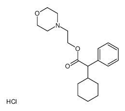 cyclohexyl-phenyl-acetic acid-(2-morpholino-ethyl ester), hydrochloride结构式