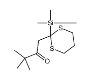 3,3-dimethyl-1-(2-trimethylsilyl-1,3-dithian-2-yl)butan-2-one Structure