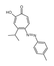 4-isopropyl-5-p-tolylazo-tropolone Structure