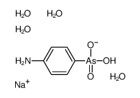 sodium,(4-aminophenyl)-hydroxyarsinate,tetrahydrate结构式