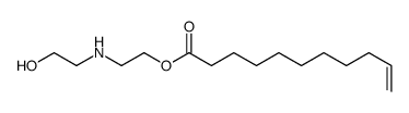 10-Undecenoic acid 2-[(2-hydroxyethyl)amino]ethyl ester Structure