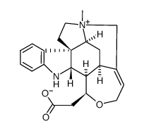 10-carboxy-19-methyl-9,10-seco-C-nor-strychnidinium, betaine结构式