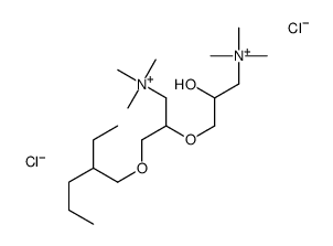 [3-(2-ethylpentoxy)-2-[2-hydroxy-3-(trimethylazaniumyl)propoxy]propyl]-trimethylazanium,dichloride Structure