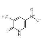 2(1H)-Pyridinethione,3-methyl-5-nitro-结构式