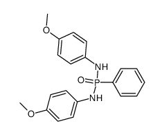 phenyl N,N'-bis(p-methoxyphenyl)phosphorodiamidite结构式