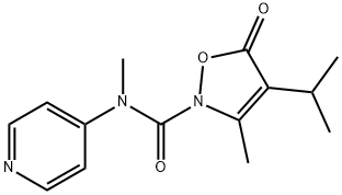 2(5H)-Isoxazolecarboxamide,N,3-dimethyl-4-(1-methylethyl)-5-oxo-N-4-pyridinyl- Structure