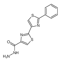 2'-phenyl-[2,4']bithiazolyl-4-carboxylic acid hydrazide Structure