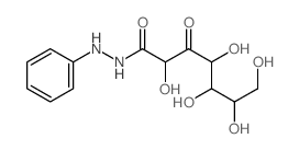 2,4,5,6,7-pentahydroxy-3-oxo-N-phenyl-heptanehydrazide structure