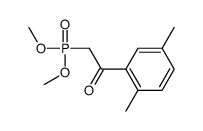2-dimethoxyphosphoryl-1-(2,5-dimethylphenyl)ethanone Structure