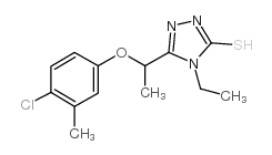 5-[1-(4-氯-3-甲基苯氧基)乙基]-4-乙基-4H-1,2,4-噻唑-3-硫醇图片