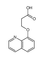 3-quinolin-8-yloxypropanoic acid结构式