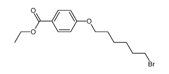 6-(4-carbethoxyphenoxy)hexyl bromide Structure