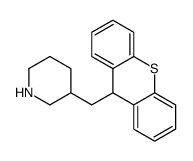 3-(Thioxanthen-9-ylmethyl) piperidine结构式