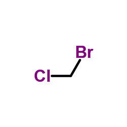 Bromochloromethane structure