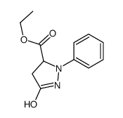 ethyl 5-oxo-2-phenylpyrazolidine-3-carboxylate结构式