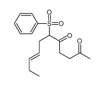 6-(benzenesulfonyl)undec-8-ene-2,5-dione结构式
