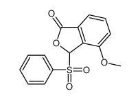 3-(benzenesulfonyl)-4-methoxy-3H-2-benzofuran-1-one结构式