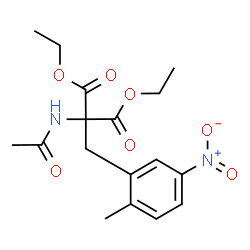 DIETHYL 2-(ACETAMINDO)-2-(2-METHYL-5-NITROBENZYL)MALONATE结构式