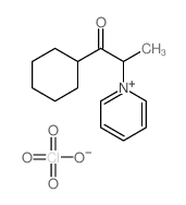 1-cyclohexyl-2-pyridin-1-ium-1-ylpropan-1-one,perchlorate Structure