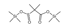 trimethylsilyl 2-[(trimethylsiloxy)carbonyl]-2-propanesulfinate Structure