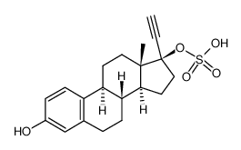ethinyl estradiol-17-sulfate结构式